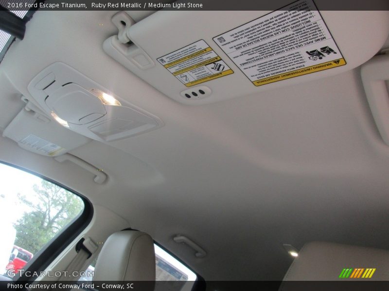 Ruby Red Metallic / Medium Light Stone 2016 Ford Escape Titanium