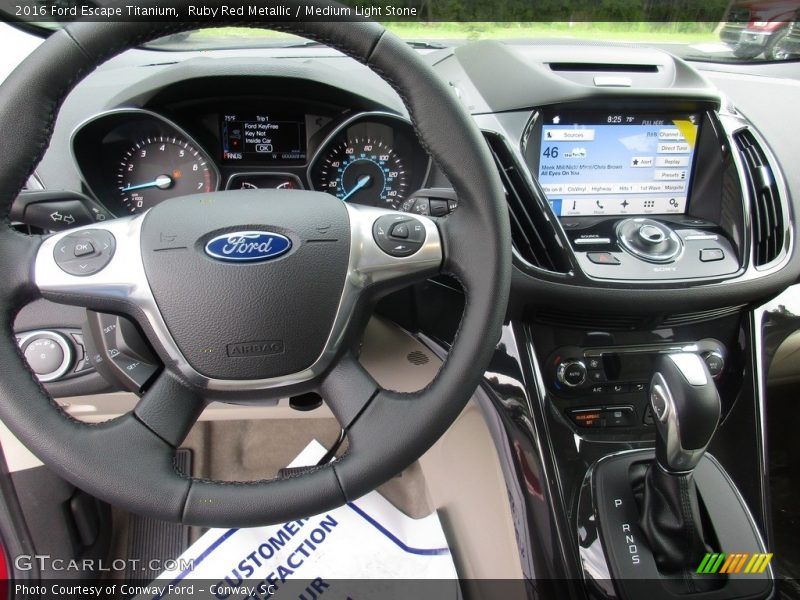 Ruby Red Metallic / Medium Light Stone 2016 Ford Escape Titanium