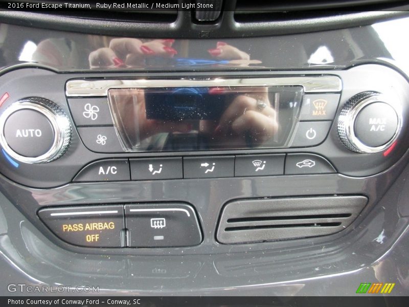 Ruby Red Metallic / Medium Light Stone 2016 Ford Escape Titanium