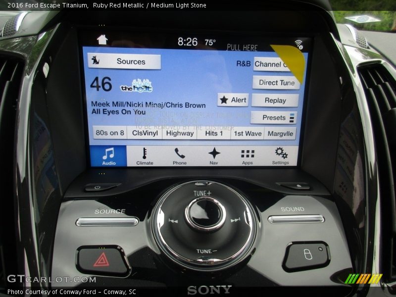 Ruby Red Metallic / Medium Light Stone 2016 Ford Escape Titanium