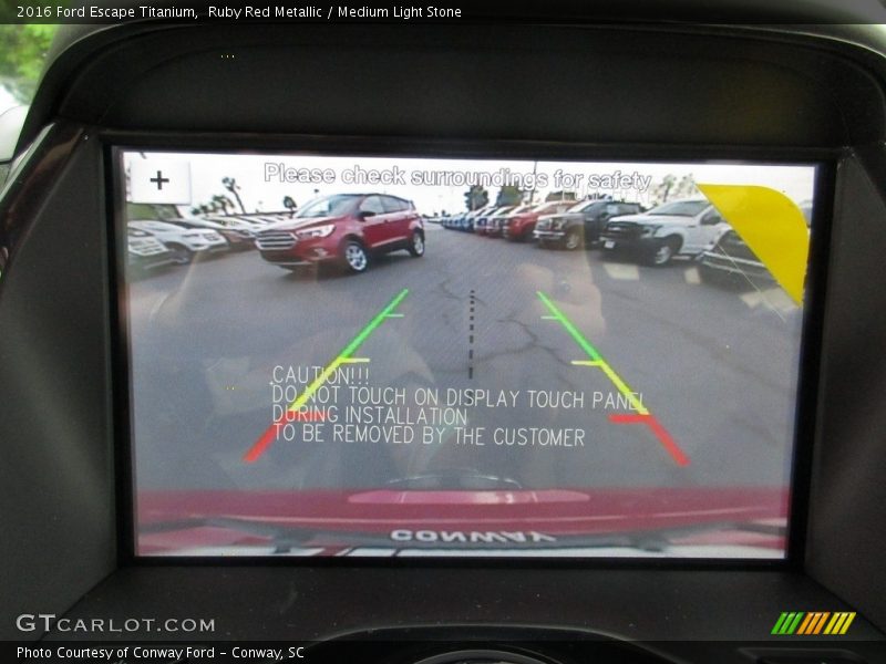 Ruby Red Metallic / Medium Light Stone 2016 Ford Escape Titanium