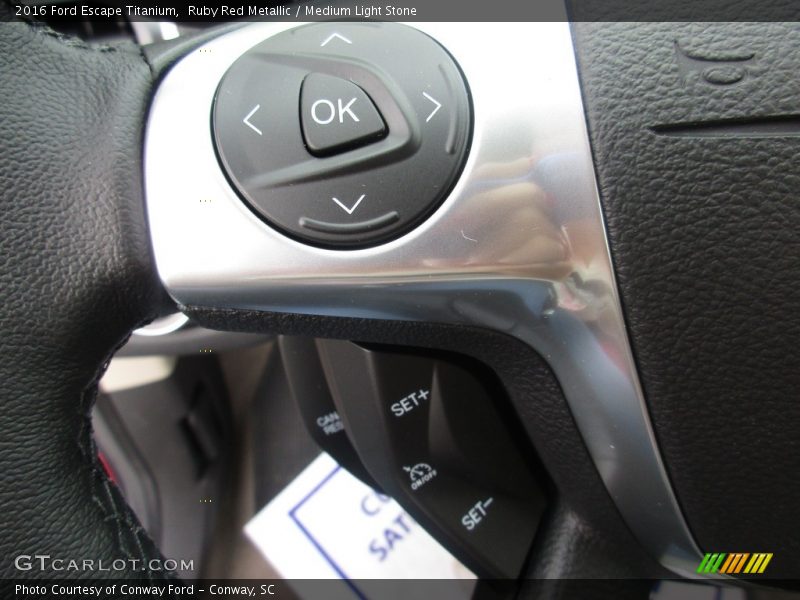 Ruby Red Metallic / Medium Light Stone 2016 Ford Escape Titanium