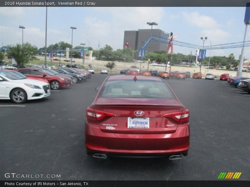 Venetian Red / Gray 2016 Hyundai Sonata Sport