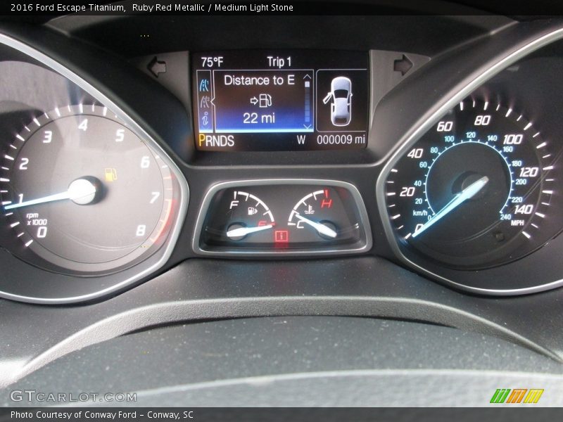 Ruby Red Metallic / Medium Light Stone 2016 Ford Escape Titanium