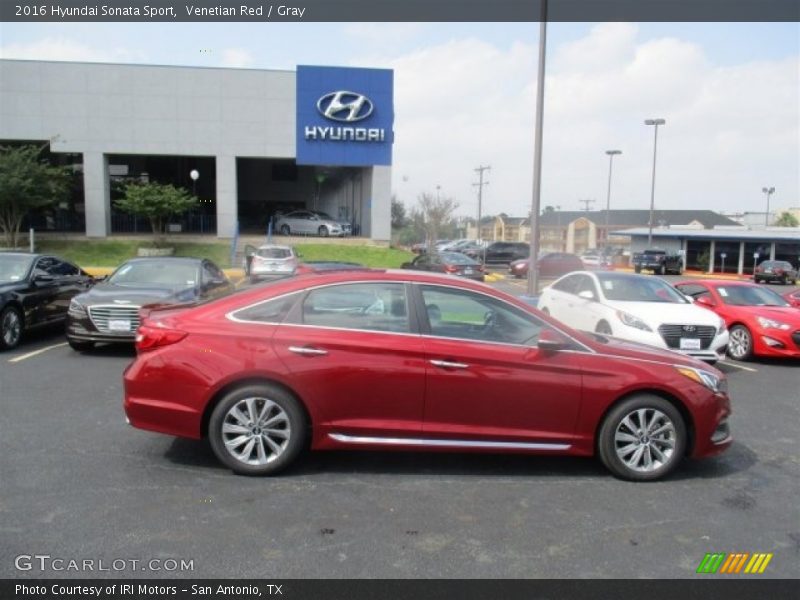 Venetian Red / Gray 2016 Hyundai Sonata Sport