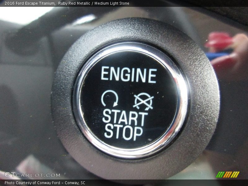 Ruby Red Metallic / Medium Light Stone 2016 Ford Escape Titanium