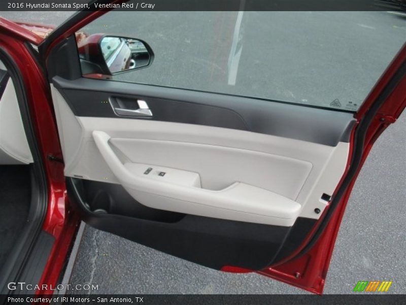 Venetian Red / Gray 2016 Hyundai Sonata Sport