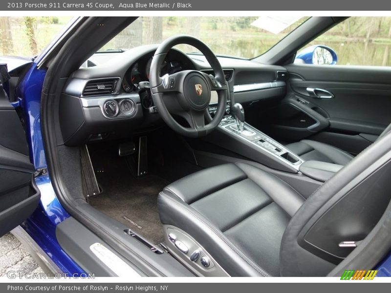 Aqua Blue Metallic / Black 2013 Porsche 911 Carrera 4S Coupe