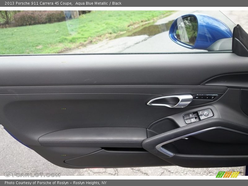Aqua Blue Metallic / Black 2013 Porsche 911 Carrera 4S Coupe