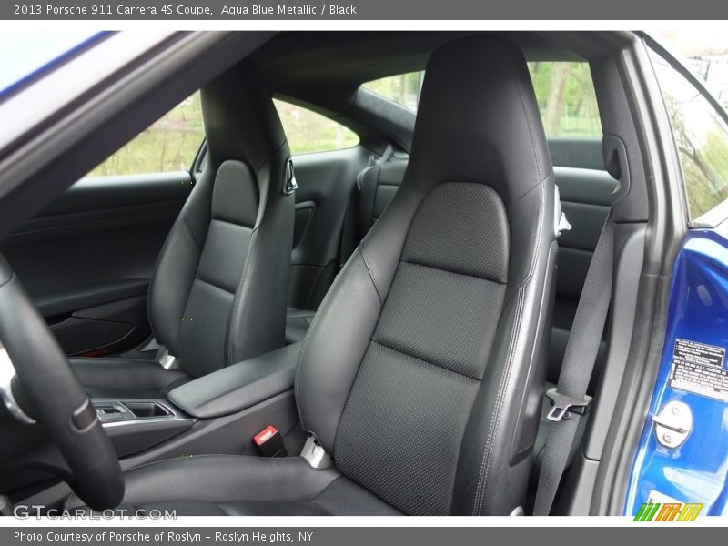 Aqua Blue Metallic / Black 2013 Porsche 911 Carrera 4S Coupe