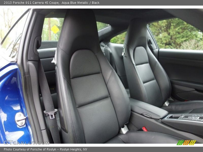 Aqua Blue Metallic / Black 2013 Porsche 911 Carrera 4S Coupe