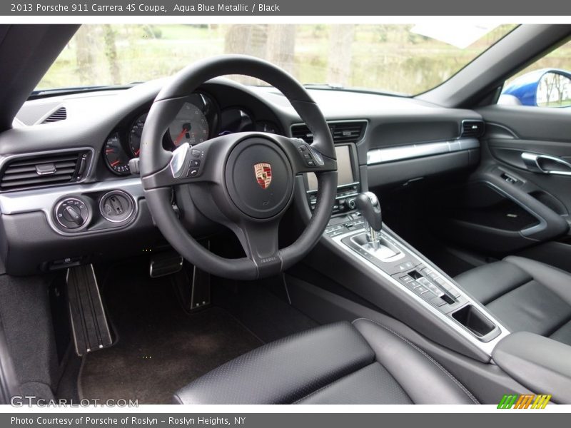 Aqua Blue Metallic / Black 2013 Porsche 911 Carrera 4S Coupe
