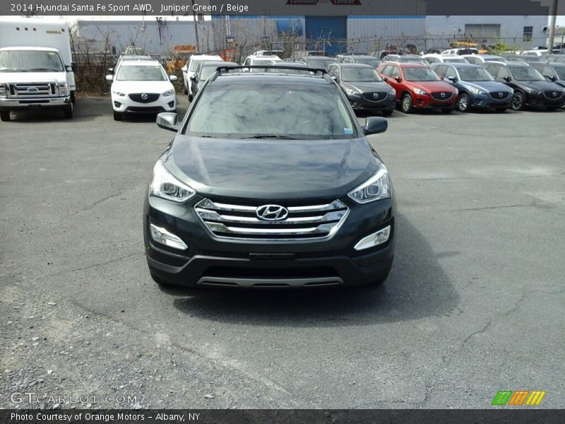 Juniper Green / Beige 2014 Hyundai Santa Fe Sport AWD