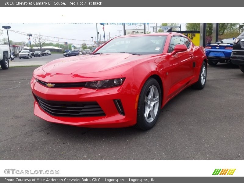 Red Hot / Jet Black 2016 Chevrolet Camaro LT Coupe