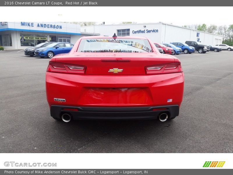Red Hot / Jet Black 2016 Chevrolet Camaro LT Coupe