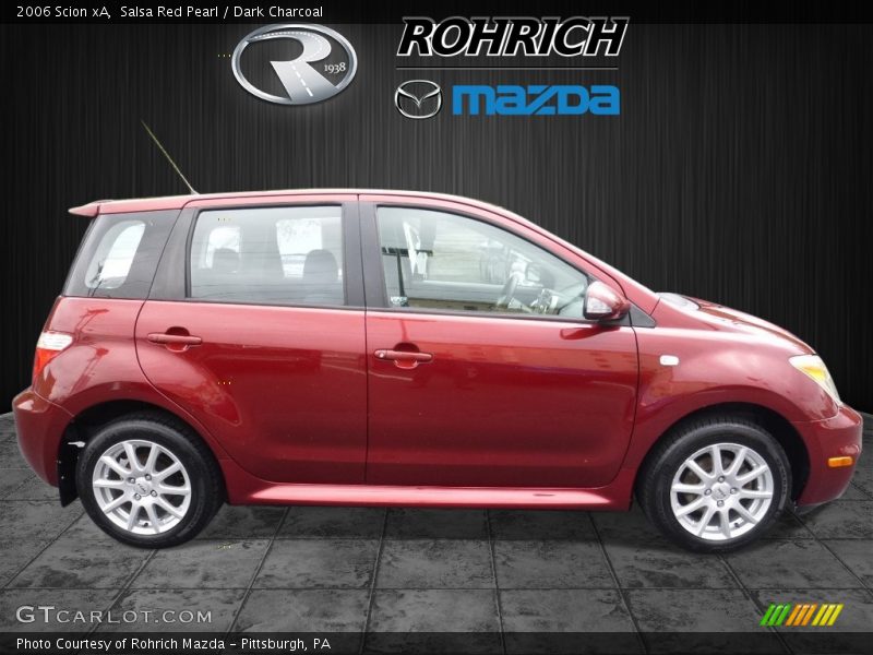 Salsa Red Pearl / Dark Charcoal 2006 Scion xA