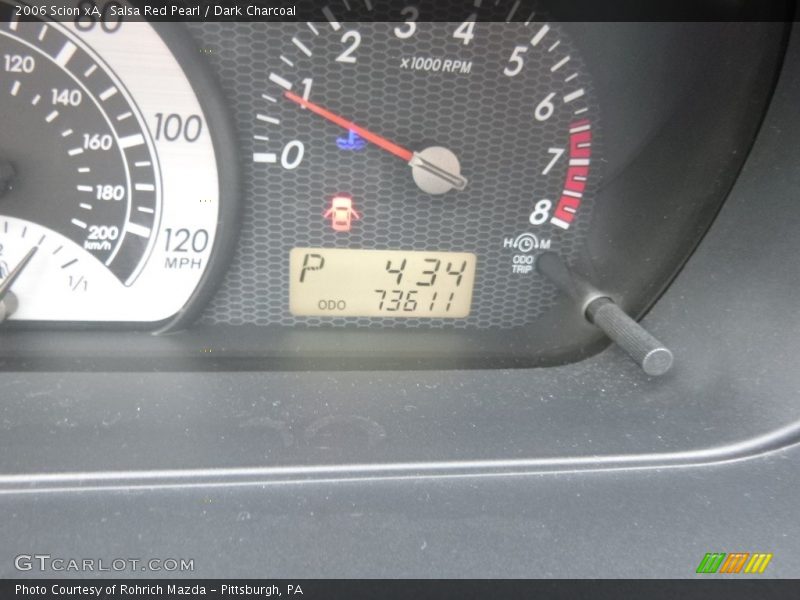 Salsa Red Pearl / Dark Charcoal 2006 Scion xA