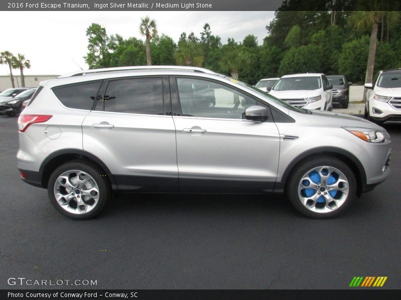 Ingot Silver Metallic / Medium Light Stone 2016 Ford Escape Titanium