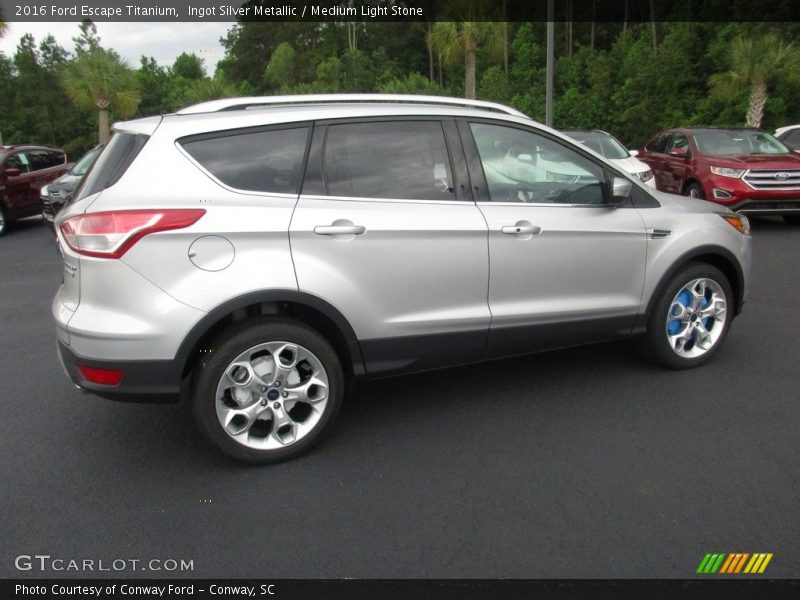Ingot Silver Metallic / Medium Light Stone 2016 Ford Escape Titanium