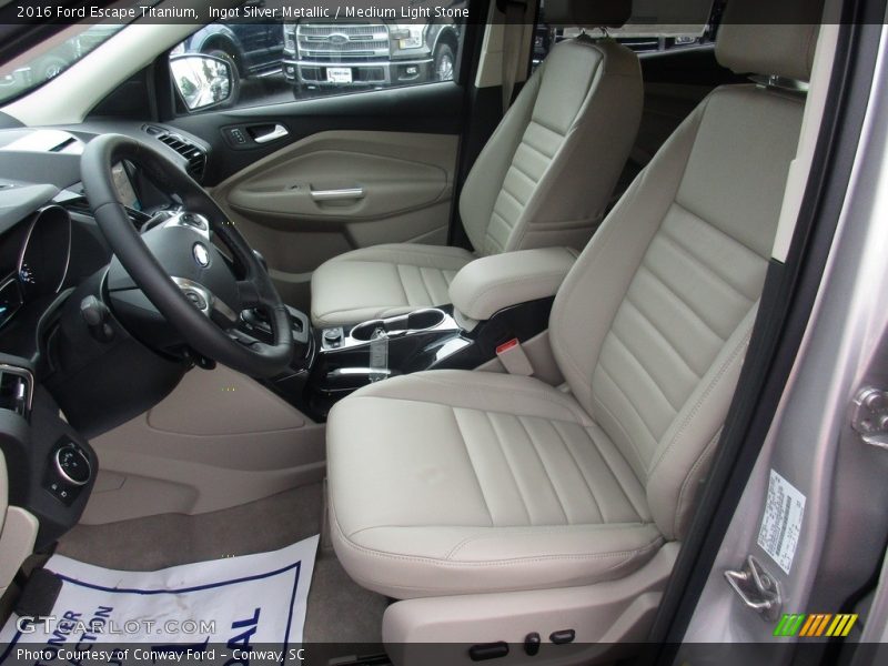 Ingot Silver Metallic / Medium Light Stone 2016 Ford Escape Titanium