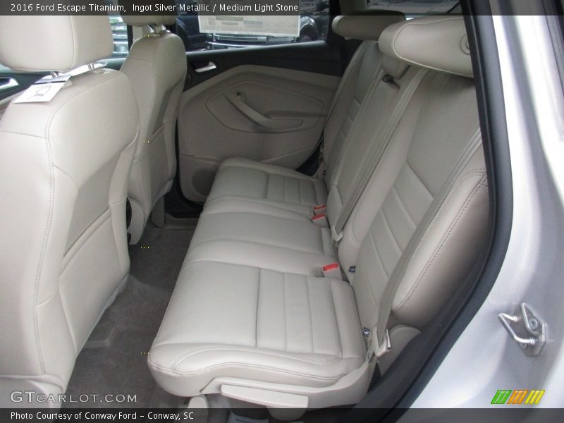 Ingot Silver Metallic / Medium Light Stone 2016 Ford Escape Titanium