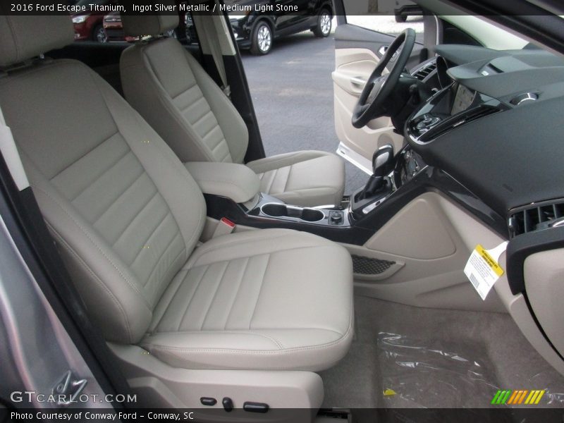 Ingot Silver Metallic / Medium Light Stone 2016 Ford Escape Titanium