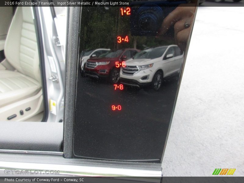 Ingot Silver Metallic / Medium Light Stone 2016 Ford Escape Titanium