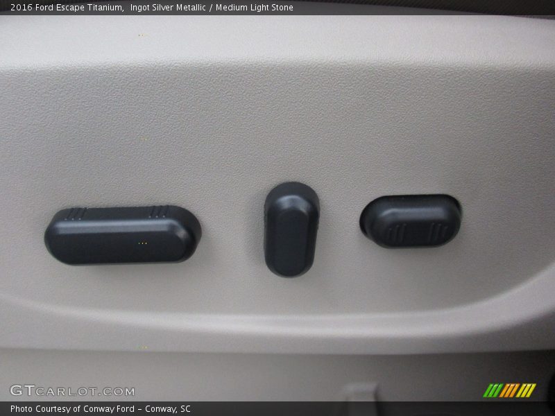 Ingot Silver Metallic / Medium Light Stone 2016 Ford Escape Titanium