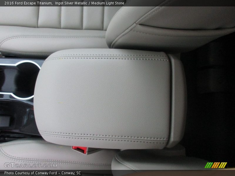 Ingot Silver Metallic / Medium Light Stone 2016 Ford Escape Titanium