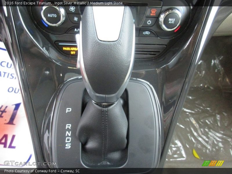 Ingot Silver Metallic / Medium Light Stone 2016 Ford Escape Titanium