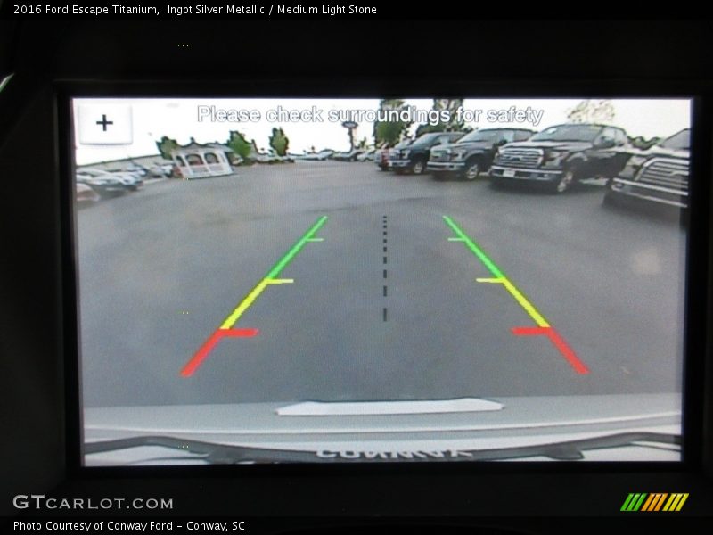 Ingot Silver Metallic / Medium Light Stone 2016 Ford Escape Titanium