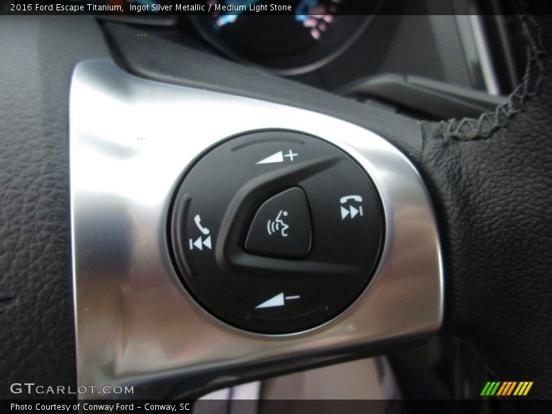 Ingot Silver Metallic / Medium Light Stone 2016 Ford Escape Titanium