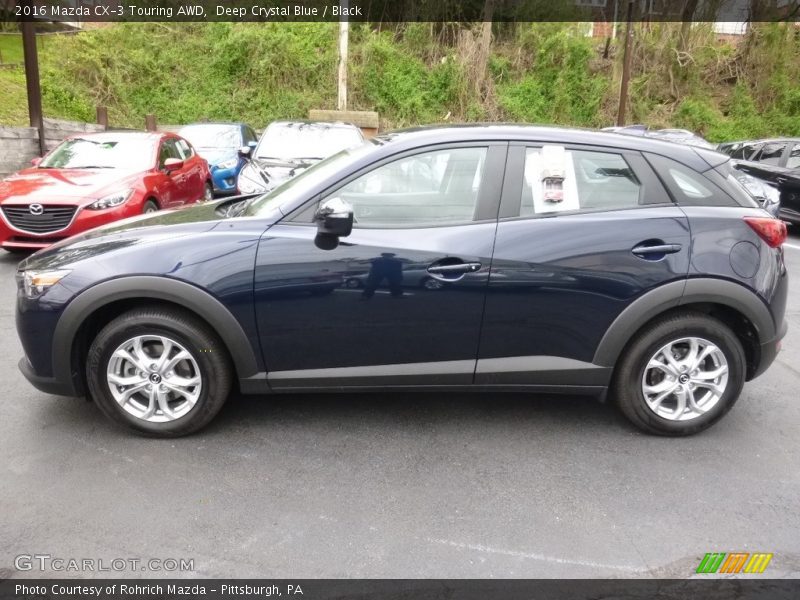 Deep Crystal Blue / Black 2016 Mazda CX-3 Touring AWD