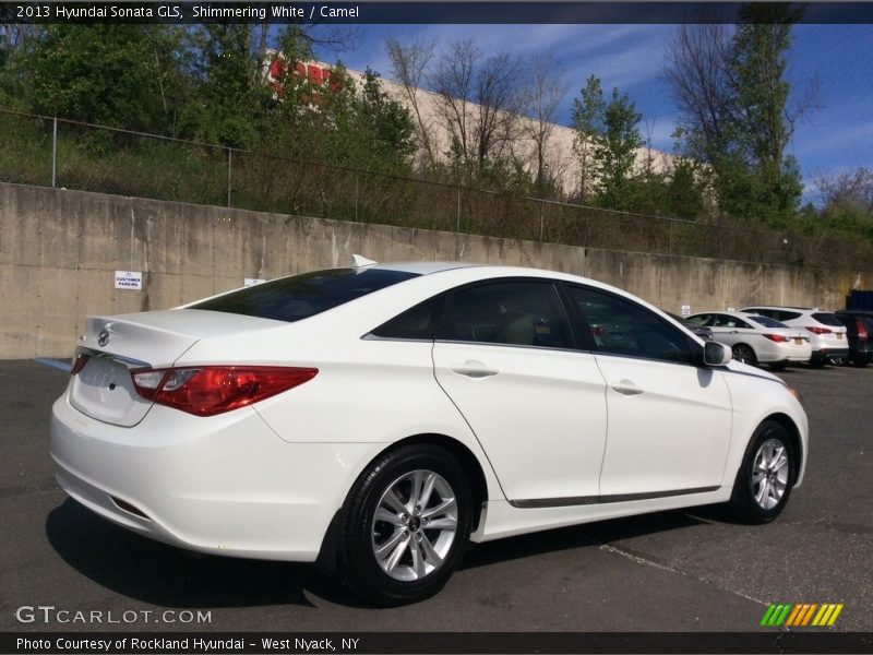 Shimmering White / Camel 2013 Hyundai Sonata GLS