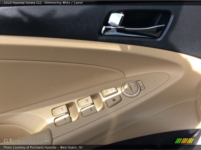 Shimmering White / Camel 2013 Hyundai Sonata GLS