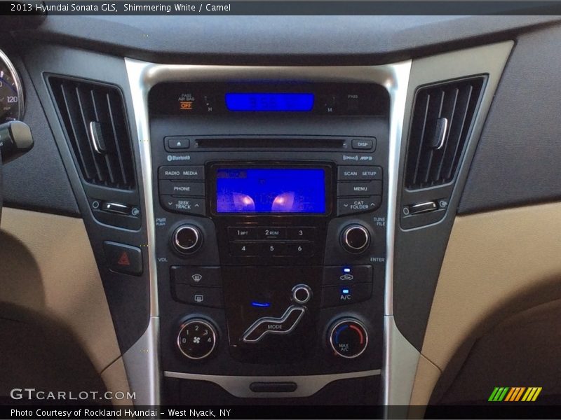 Shimmering White / Camel 2013 Hyundai Sonata GLS