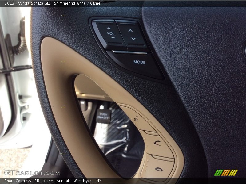 Shimmering White / Camel 2013 Hyundai Sonata GLS