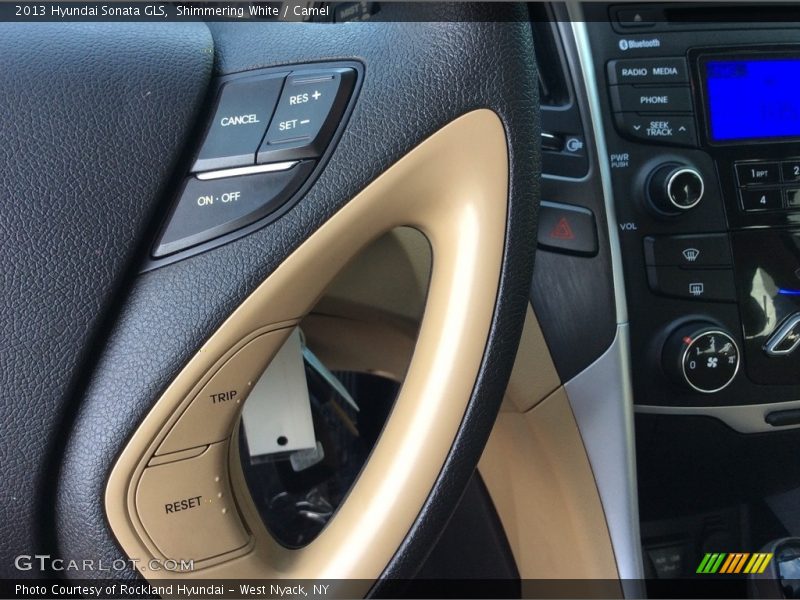 Shimmering White / Camel 2013 Hyundai Sonata GLS