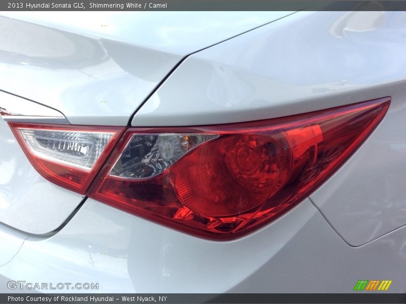 Shimmering White / Camel 2013 Hyundai Sonata GLS