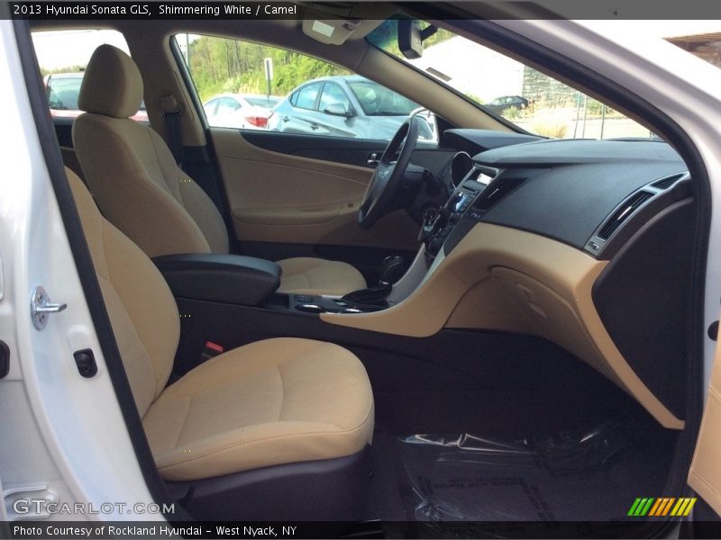 Shimmering White / Camel 2013 Hyundai Sonata GLS