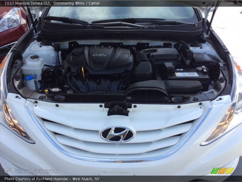 Shimmering White / Camel 2013 Hyundai Sonata GLS