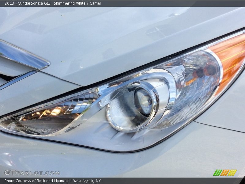 Shimmering White / Camel 2013 Hyundai Sonata GLS