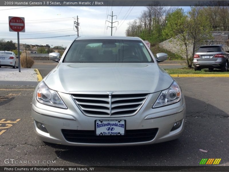 Platinum Metallic / Black 2009 Hyundai Genesis 3.8 Sedan
