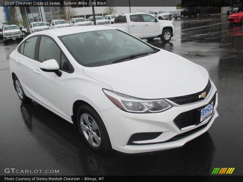 Summit White / Jet Black 2016 Chevrolet Cruze LS Sedan