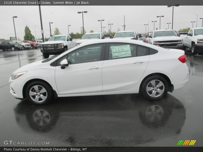 Summit White / Jet Black 2016 Chevrolet Cruze LS Sedan