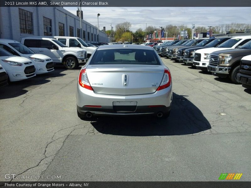 Silver Diamond / Charcoal Black 2013 Lincoln MKS AWD