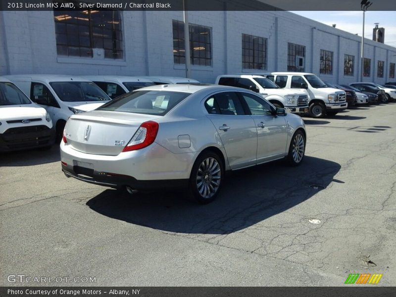 Silver Diamond / Charcoal Black 2013 Lincoln MKS AWD