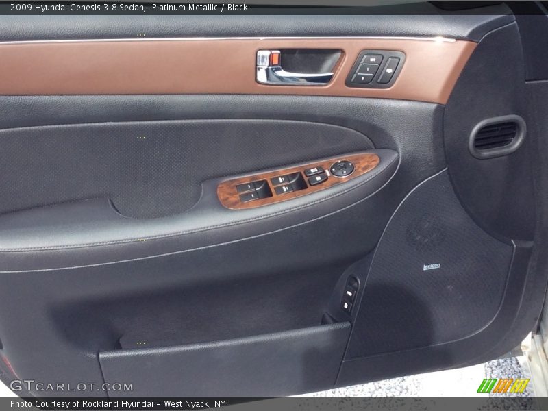 Platinum Metallic / Black 2009 Hyundai Genesis 3.8 Sedan