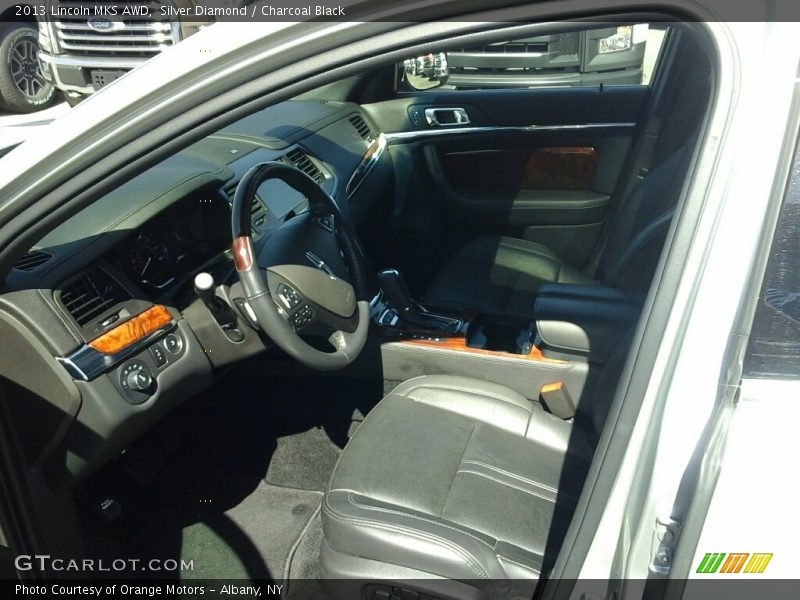 Silver Diamond / Charcoal Black 2013 Lincoln MKS AWD