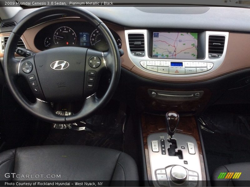 Platinum Metallic / Black 2009 Hyundai Genesis 3.8 Sedan